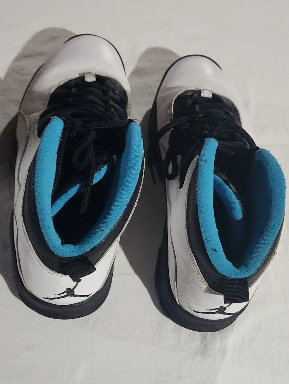 Air Jordan 10 Retro Powder Blue & White, Black Size 13